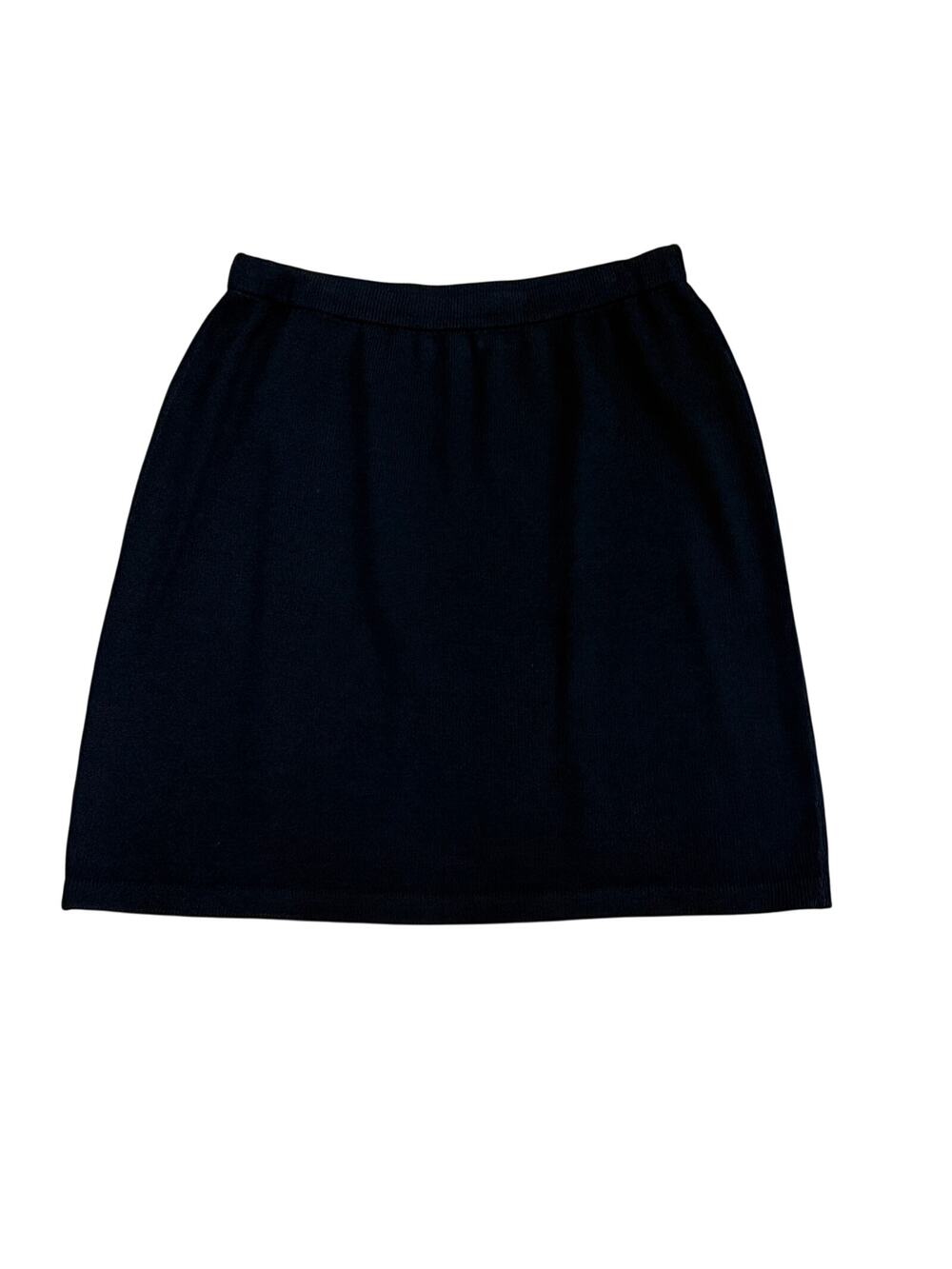 St. John Basics Black Knit Pencil Skirt Womens 14